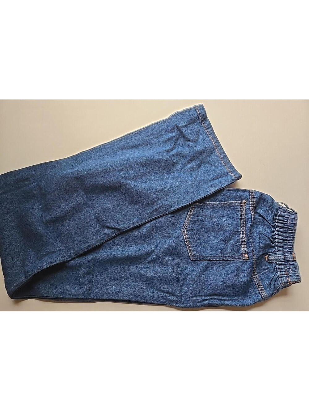 Woman Within Cotton Denim Elastic Back Straight Size 12T Medium Wash Blue Jeans